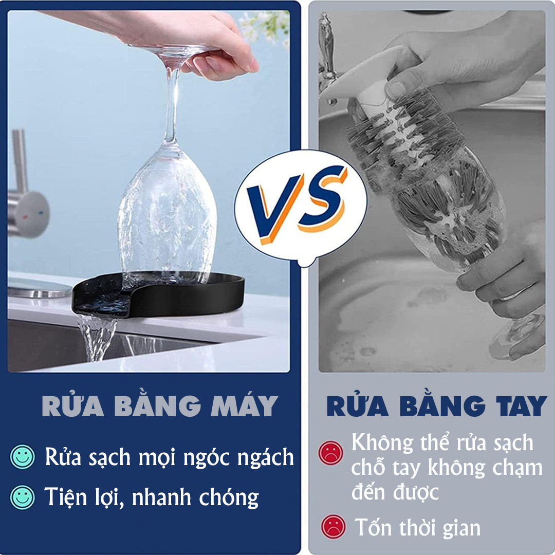 Bộ dụng cụ rửa ly, máy rửa ly, phụ kiện rửa bình chai lọ cốc chén đa năng gắn chậu rửa nhà bếp lavabo Legaxi