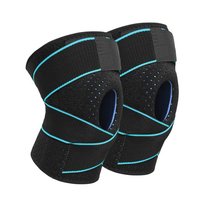 Bộ 2 Đai Bảo Vệ Đầu Gối Có Lò Xo Trợ Lực Hỗ Trợ Khớp Gối Sport Knee Pad Aolikes Ye - 7908 - Bluexanh
