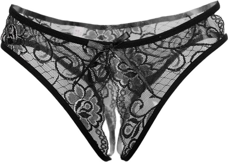 Womens Sexy Floral Lace Thong Underwear Crotchless Panties Lingerie