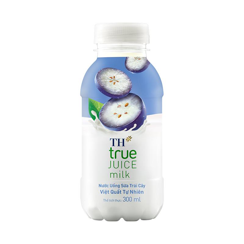 Nước uống sữa trái cây việt quất tự nhiên TH true JUICE milk 300 ml