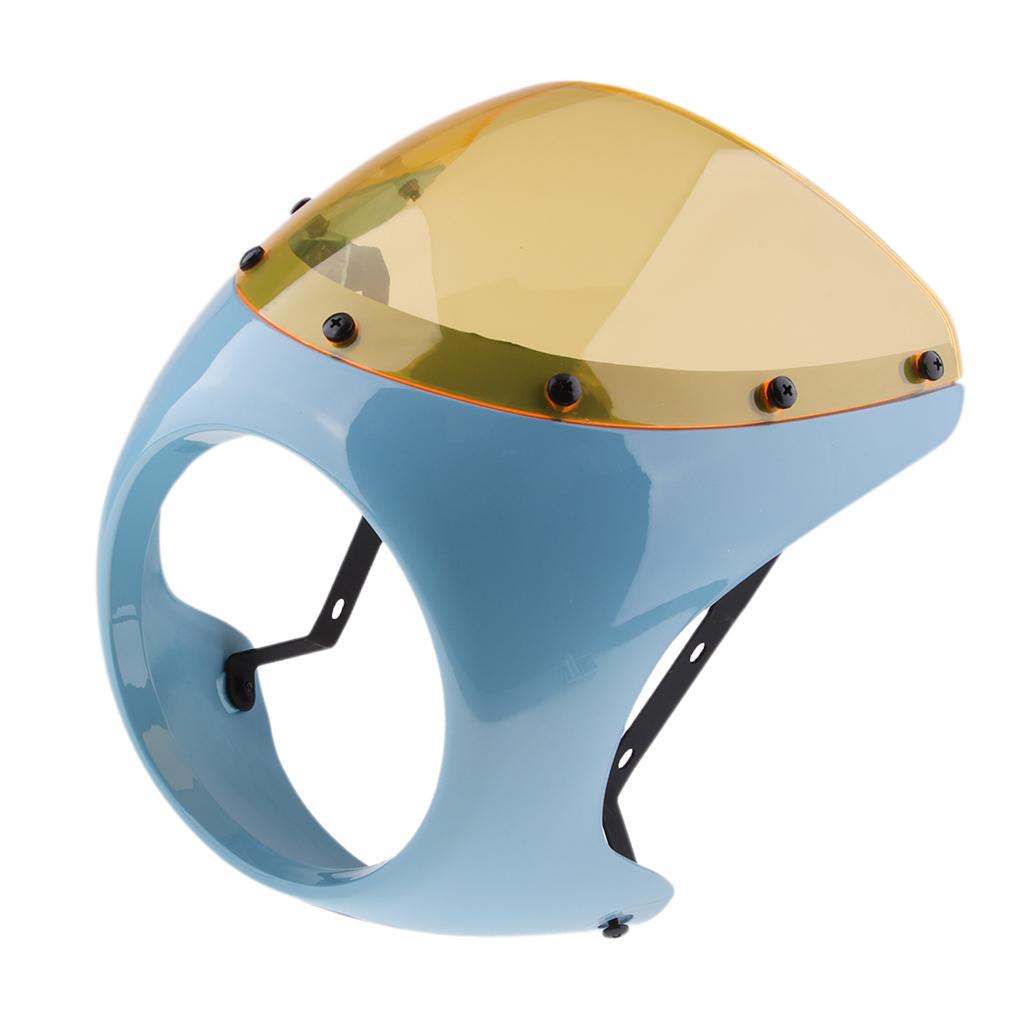 7 Xe Máy Trước Đèn Pha Fairing Phủ Màn Hình Cho Retro Cafe Racer
