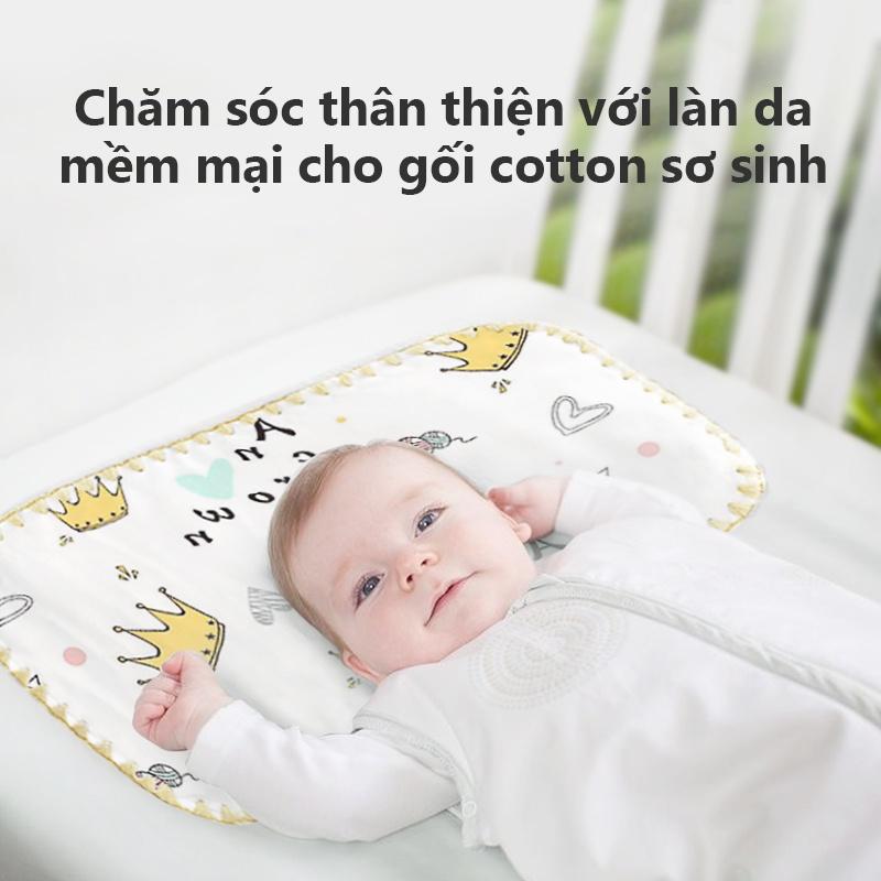 [Einmilk.ân ninh] Gối khăn xô cotton 8 lớp cho bé sơ sinh chỉ cao 0cm 100% cotton QPP