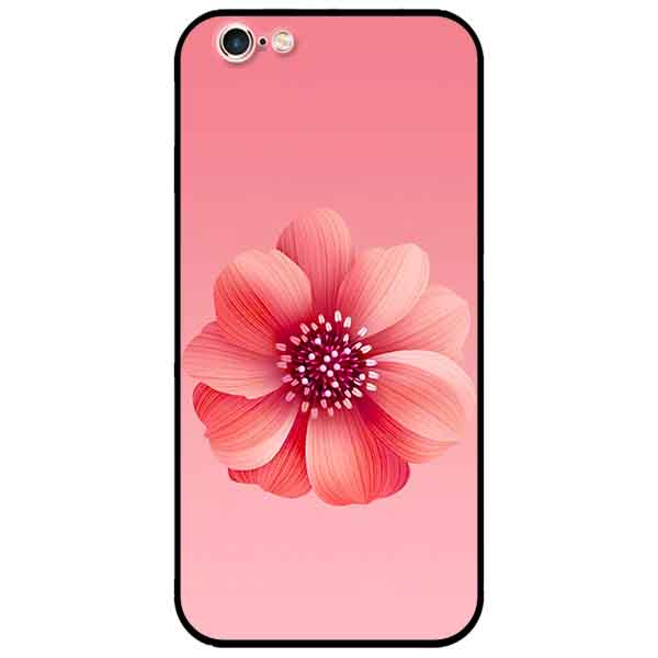 Ốp lưng in cho Iphone 6/6s Mẫu Bông Nền Hồng