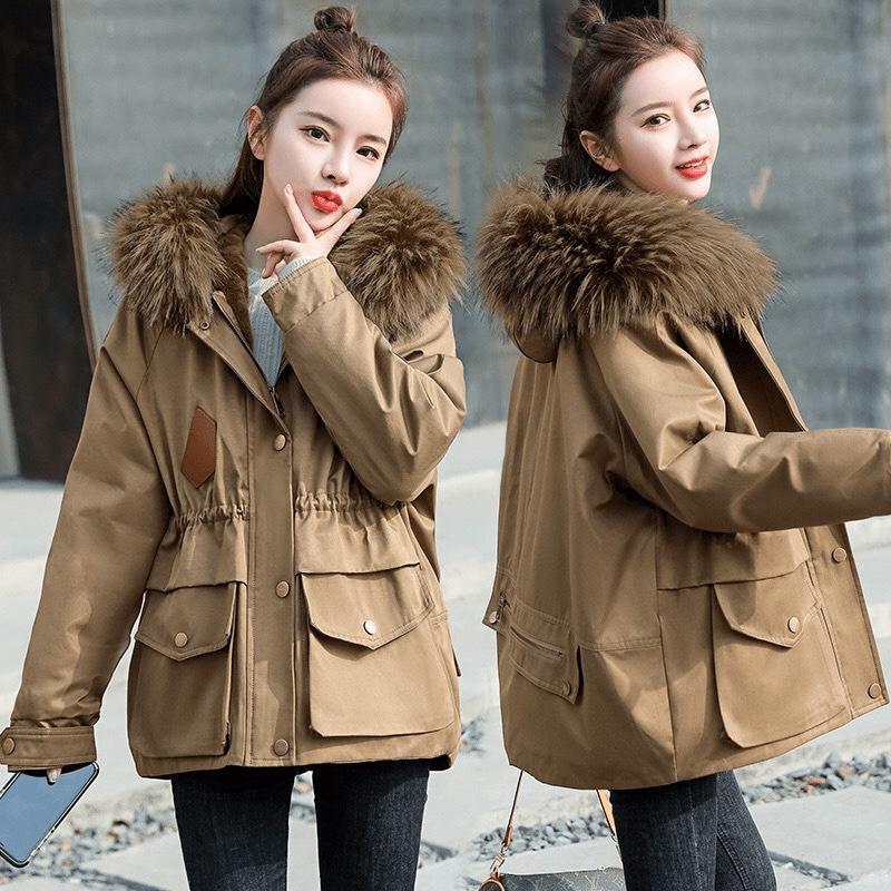 Áo khoác kaki nữ lót lông siêu xinh cho các nàng siêu ấm áp cho mùa giá rét THỜI TRANG GU FASHION