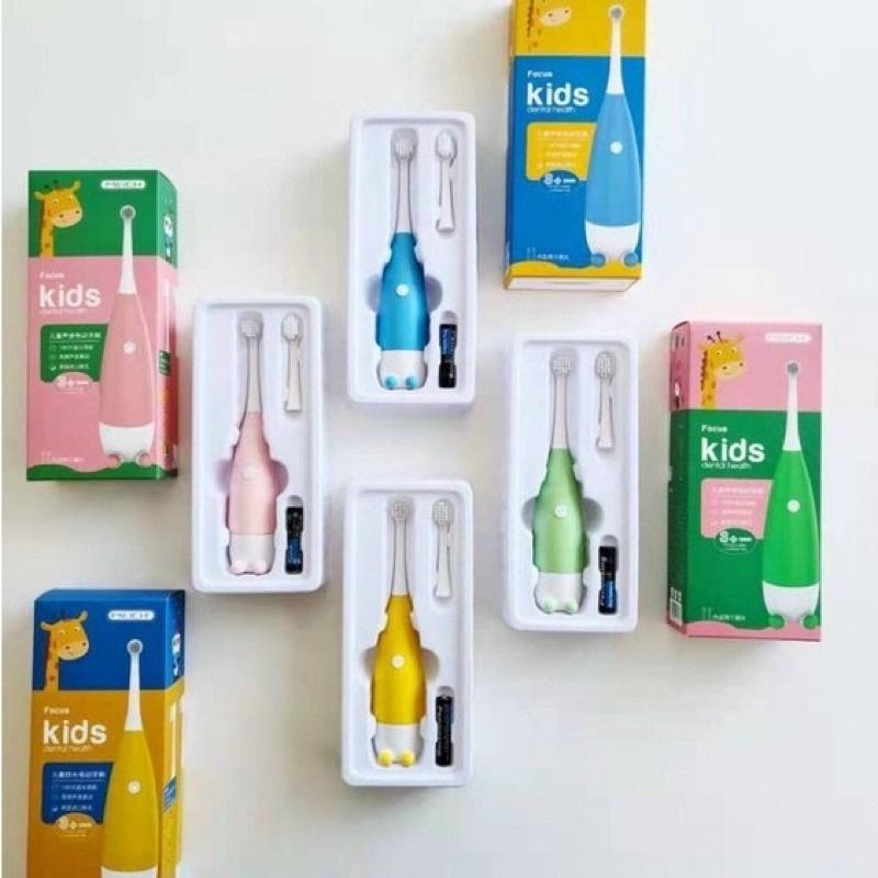 MÁY ĐÁNH RĂNG - BÀN CHẢI TỰ ĐỘNG DÙNG PIN CHO BÉ - HÀNG CHẤT LƯỢNG KST