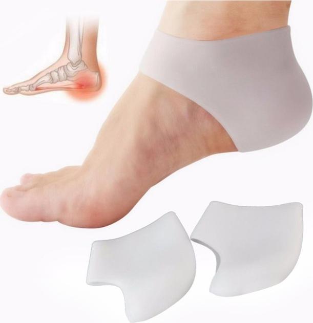 Combo 2 bộ miếng bảo vệ gót chân Silicon - Màu Trắng