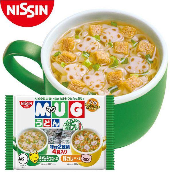 Mỳ Mug Nissin, Mì Mug ăn dặm cho Bé màu vàng/ màu trắng 96gam - Hàng nội địa Nhật Bản