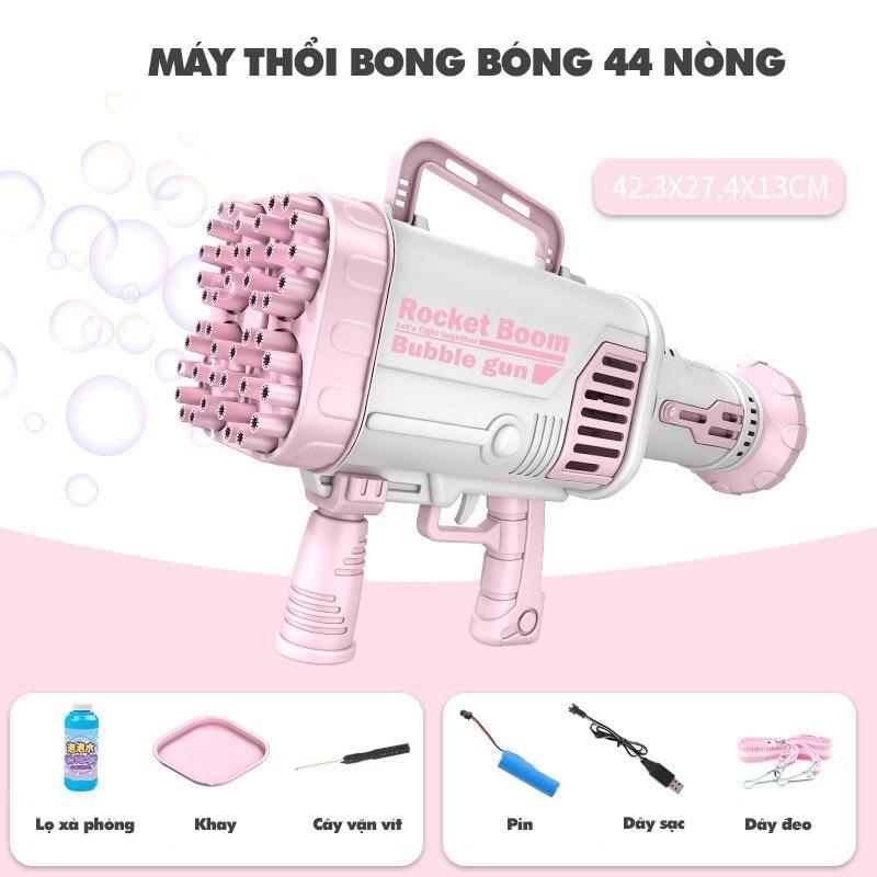 Súng bắn bong bóng 44 nòng, súng siêu cấp loại to nhất dùng pin sạc cực chất cho bé