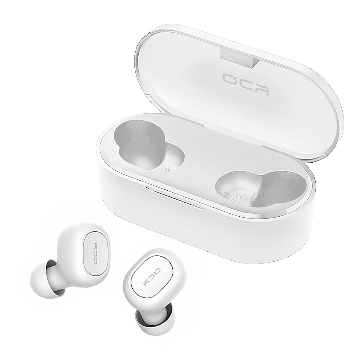 Tai Nghe Bluetooth Không Dây TWS Xiaomi QCY T2C (Trắng) v5.0 - Hàng chính hãng