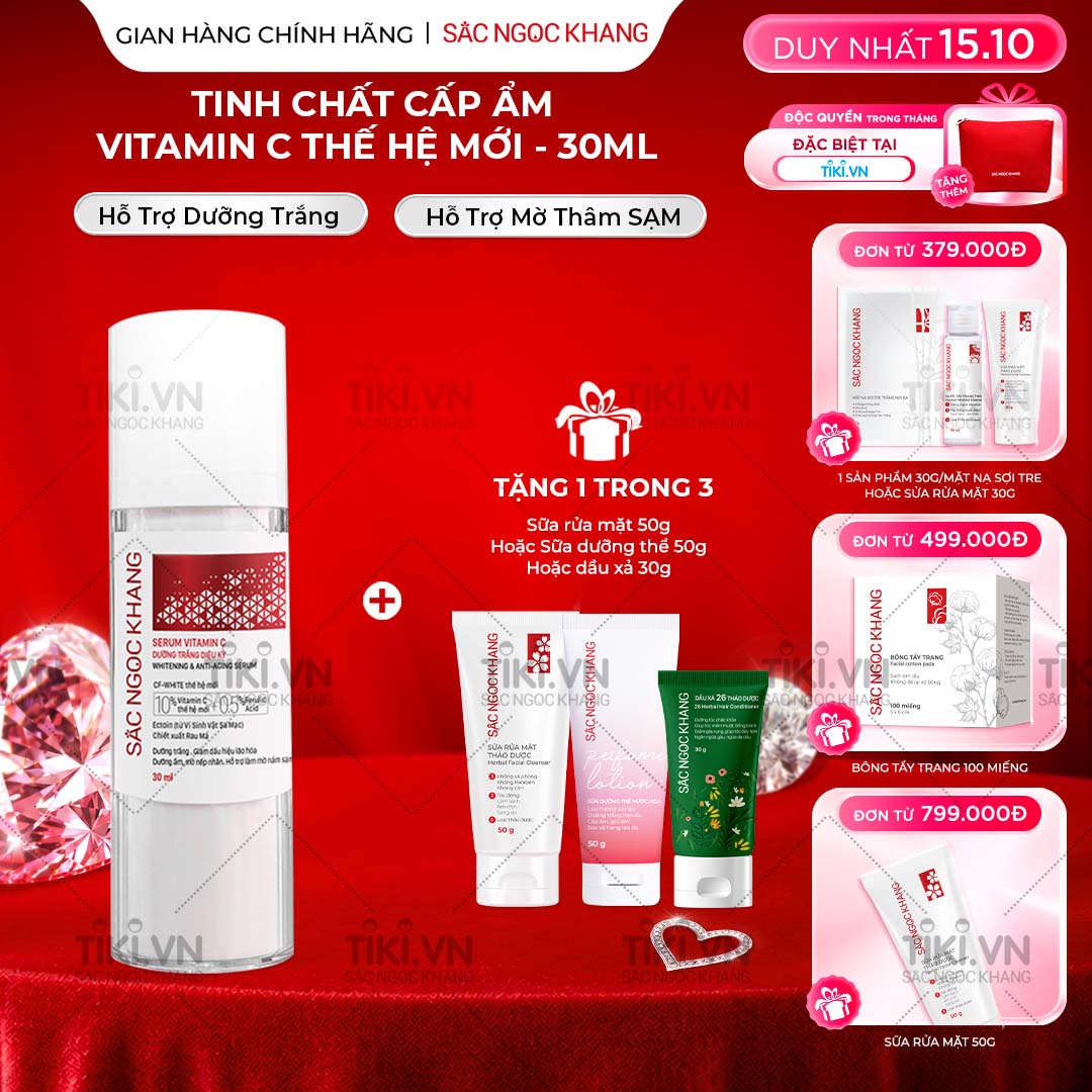 Tinh chất Serum C thế hệ mới Sắc Ngọc Khang 30ml giúp dưỡng trắng, mờ thâm nám, ngừa nếp nhăn