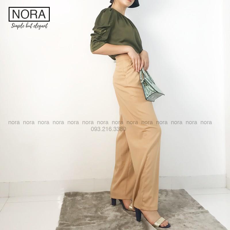 Quần Ống Rộng Culottes Xuông Dài 100cm, Quần Vải Suông Rũ Siêu Mềm Cao Cấp | NQ02 | Màu Be