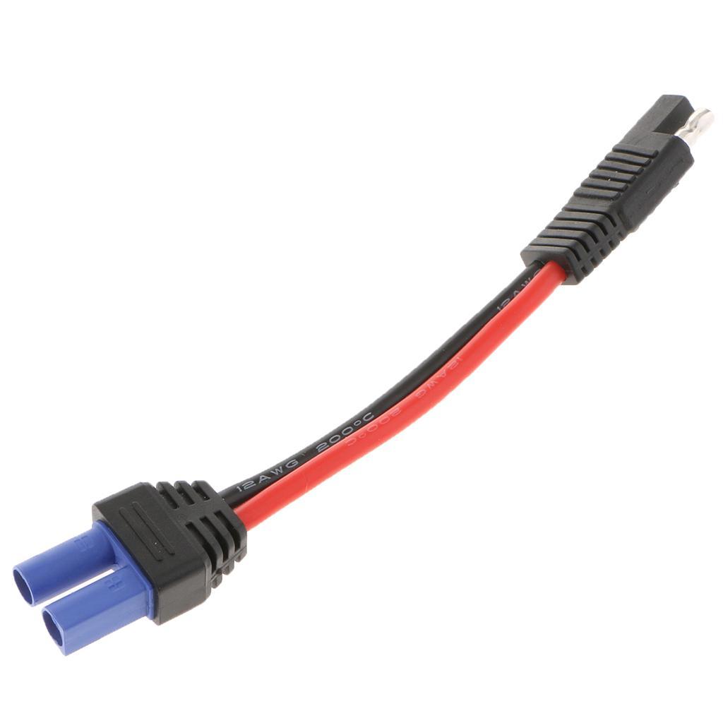 12V SAE to Female Power Adapters Cables For Car Motorcycle Solar Battery
