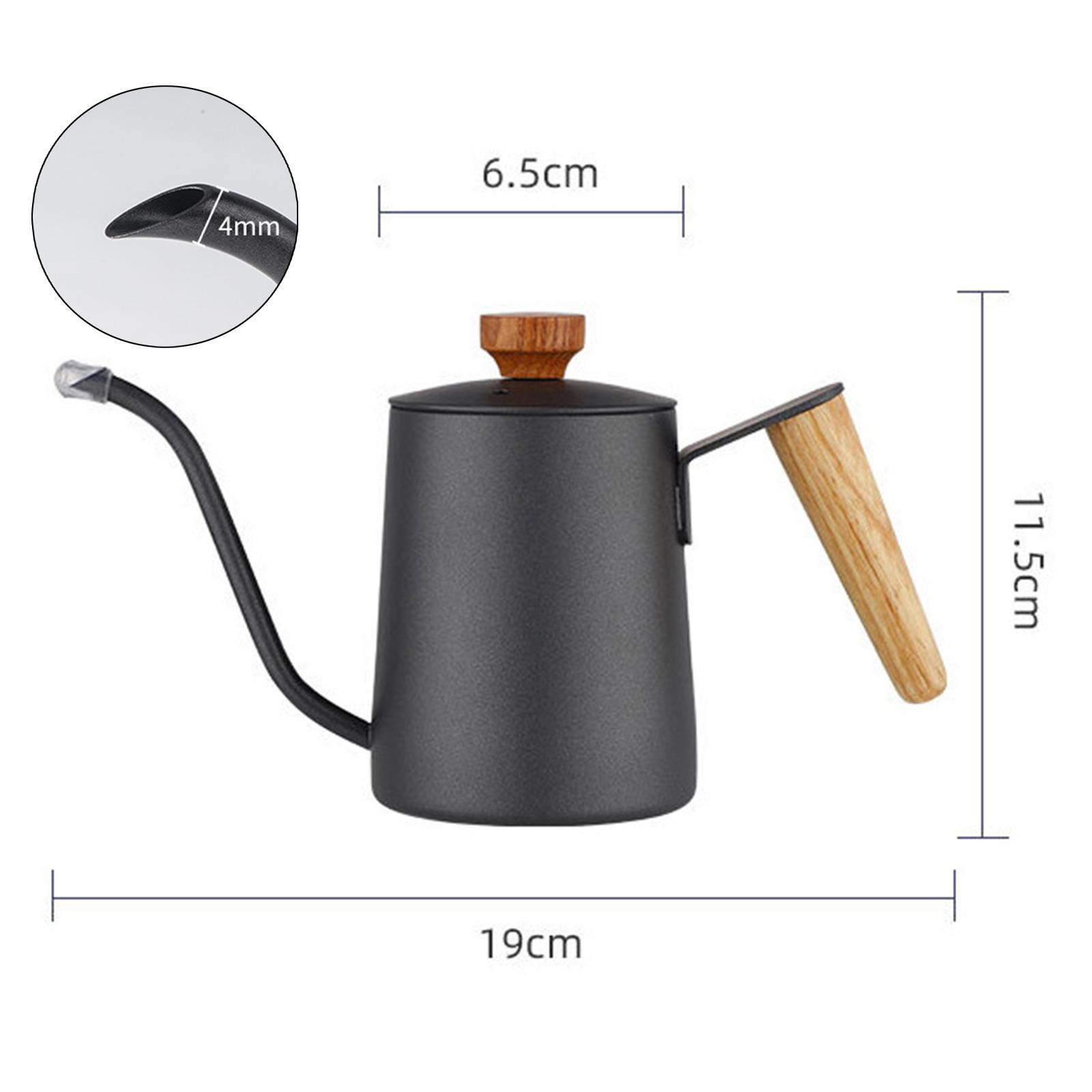 550ml Pour Over Coffee Dripper Kettle Gooseneck Stainless Tea