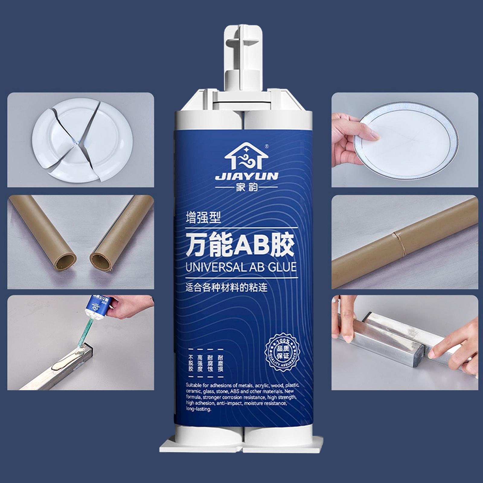 Metal Glue, Glue for Metal High Strength Bond Metal to Metal, Weld Metal Repair Glue, Metal Epoxy for Steel, Metal, Cast Iron