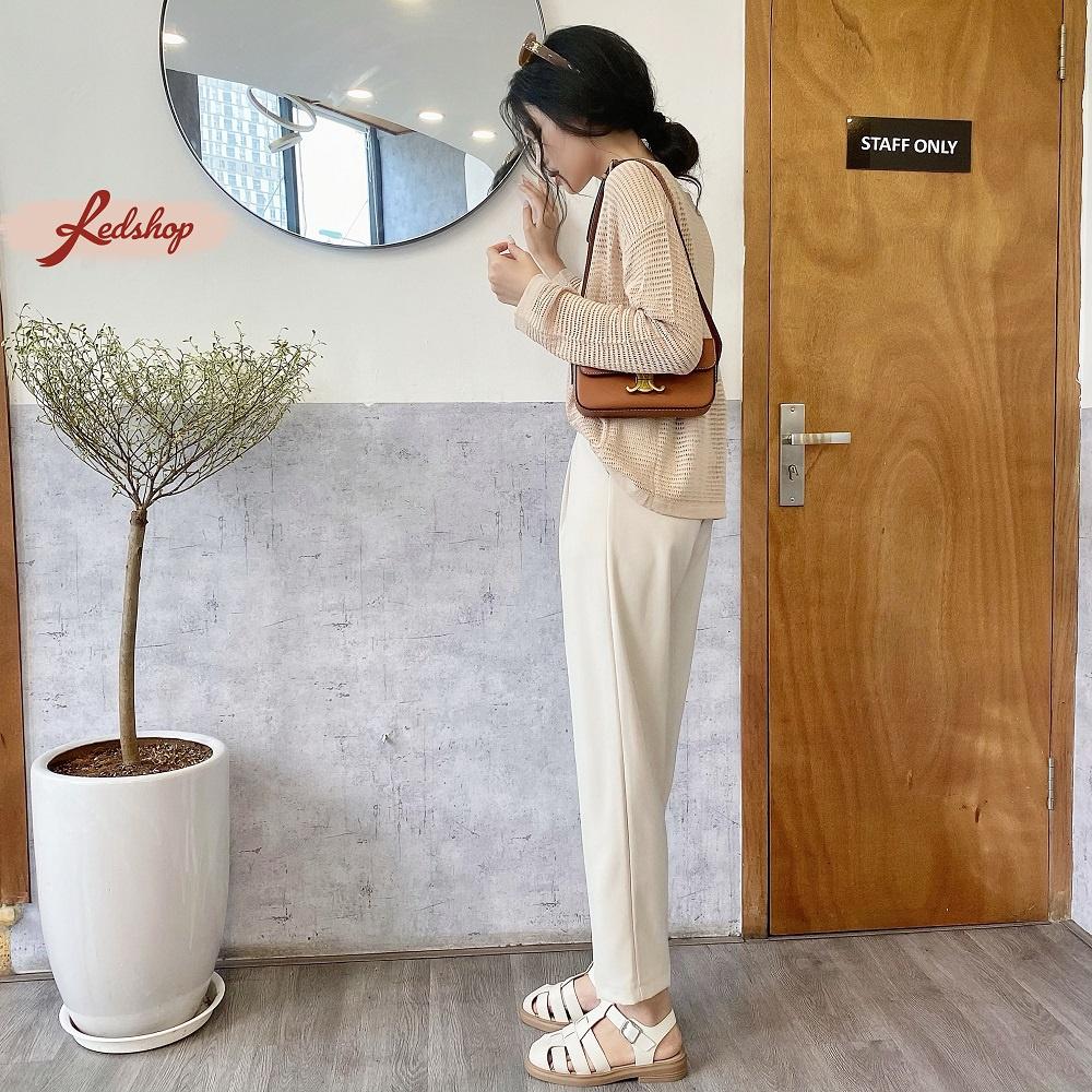Áo lưới nữ cổ tròn phong cách Hàn Quốc Red Shop 29917