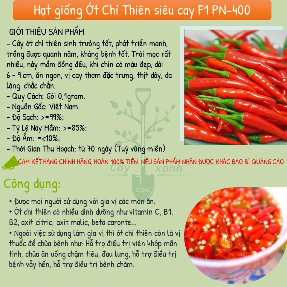 Hạt Giống Ớt Chỉ Thiên Siêu Cay Gói 0.1g -  Phú Nông Seeds