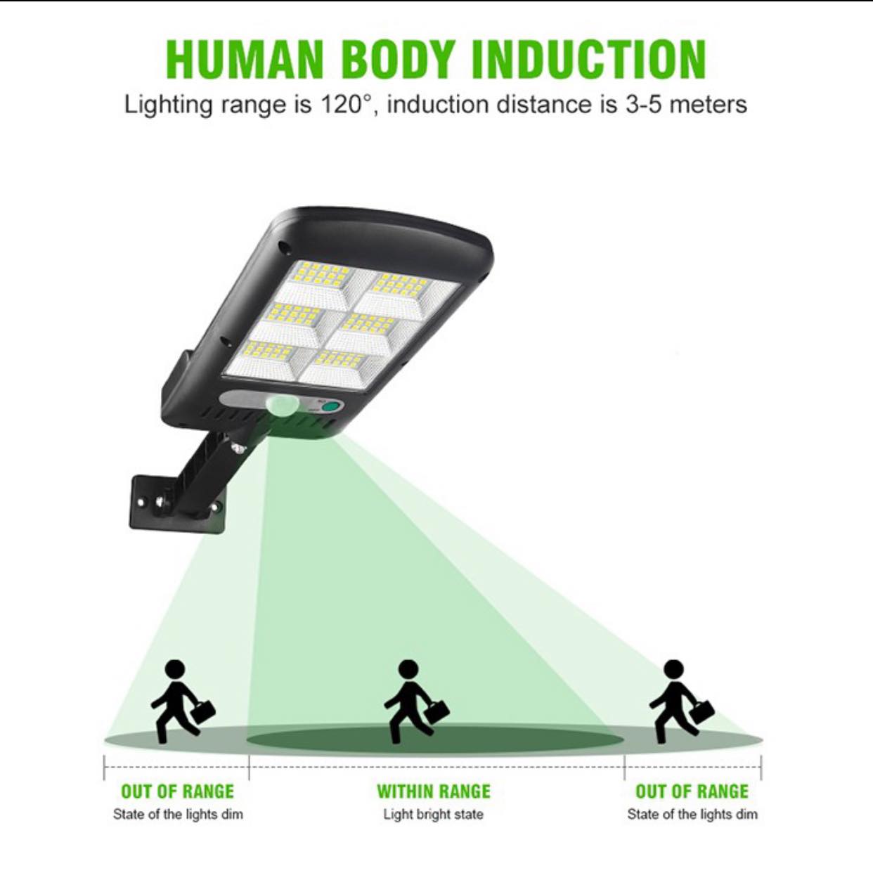 Bộ đèn led đường năng lượng mặt trời tích hợp ngoài trời cảm ứng năng lượng mặt trời Solar Light