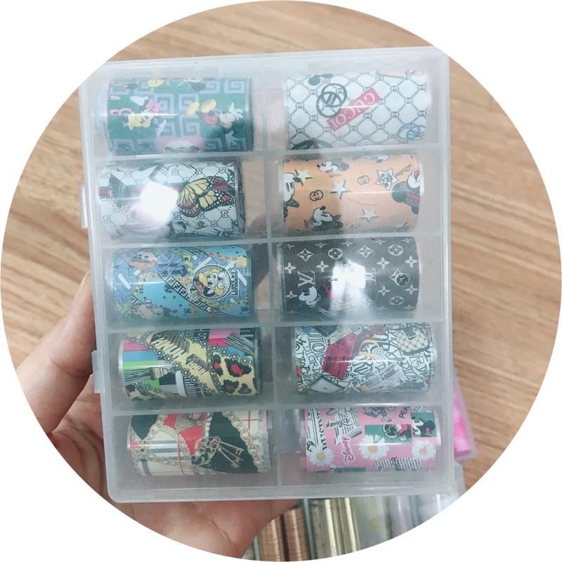 Foil dán móng làm nail, phoi báo dán móng
