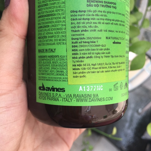 Dầu gội trường thọ Davines Renewing Shampoo 250ml