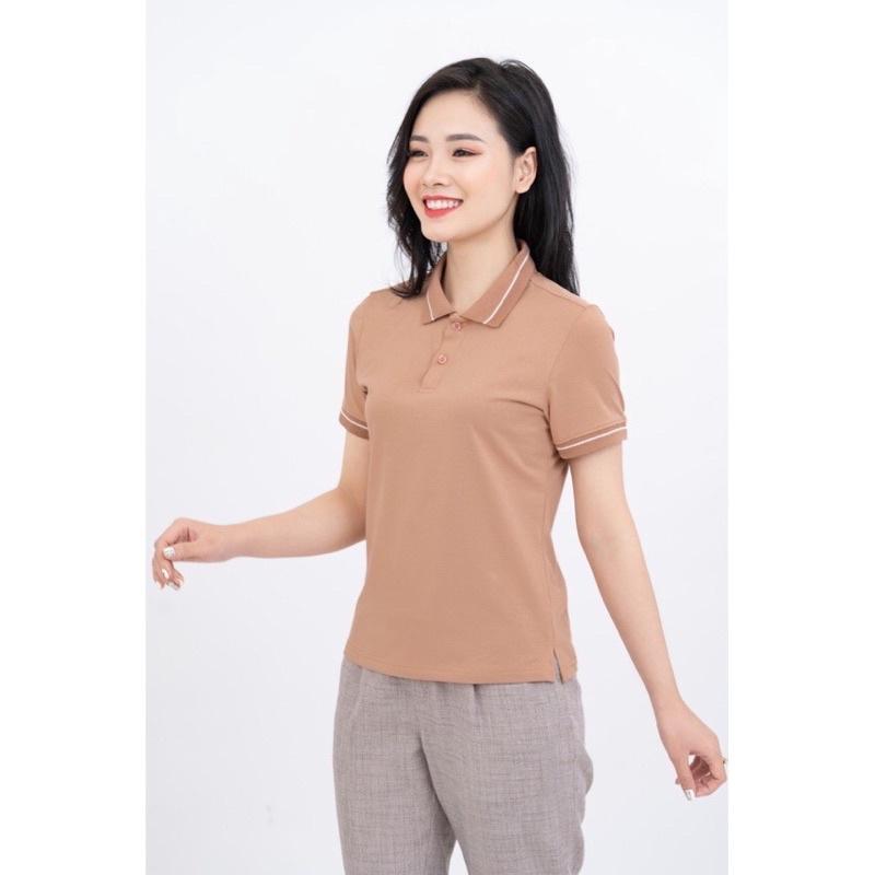Áo polo VENA nữ tay ngắn, vải cotton ,co giãn, thoáng mát, áo phông cổ bẻ phong cách công sở