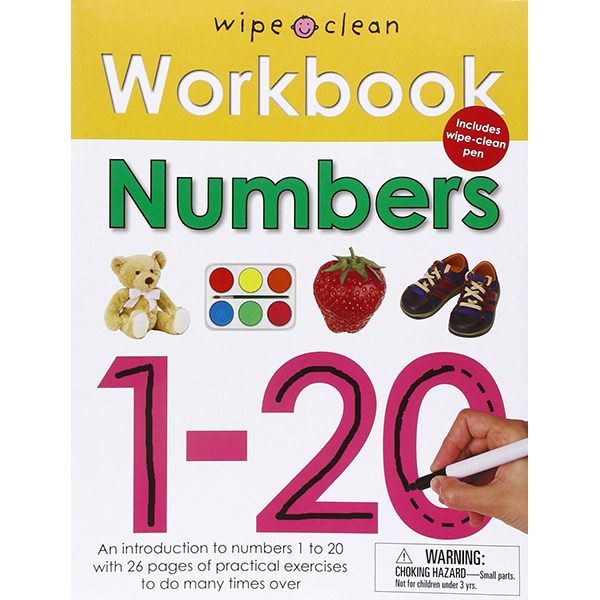 Sách tẩy xóa tiếng Anh - Wipe Clean Workbook Numbers 1-20