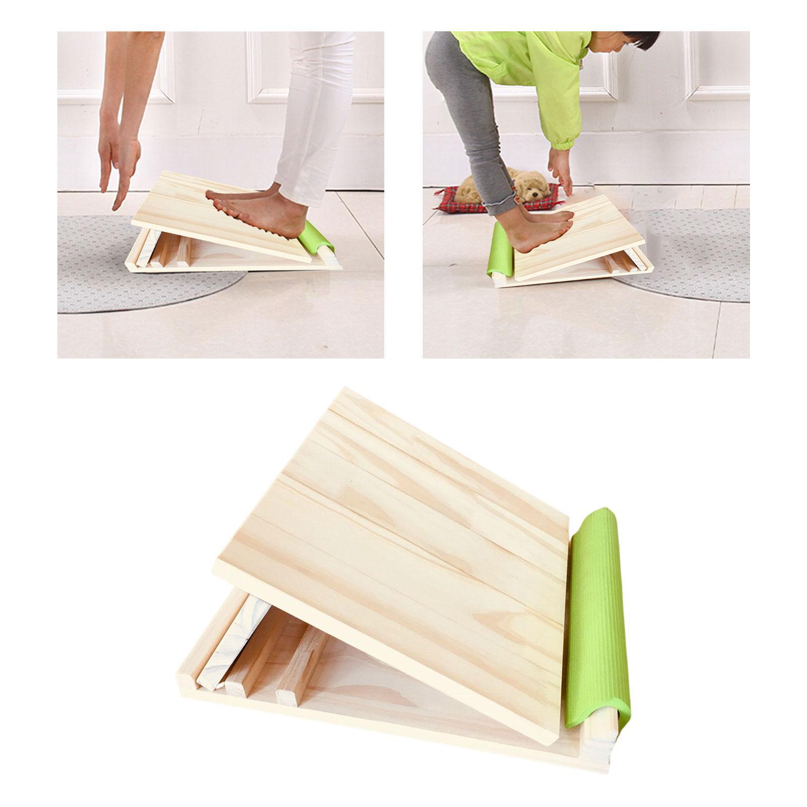 Wooden Slant Board Fitness Pedal Foot Incline Board for Ankle Exercise Training Equipment
