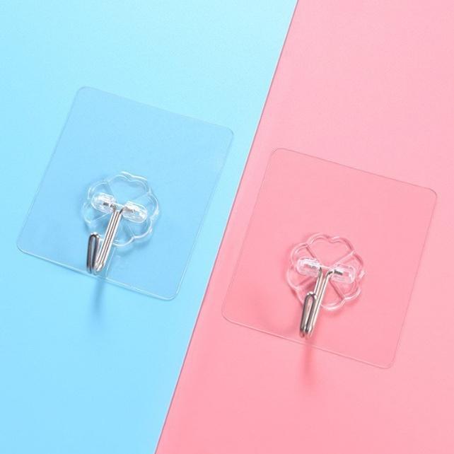 Sỉ 50 Móc Dán Tường Treo Quần Áo Chịu Lực Trong Suốt Siêu Bền Siêu Chắc Đa Năng H001