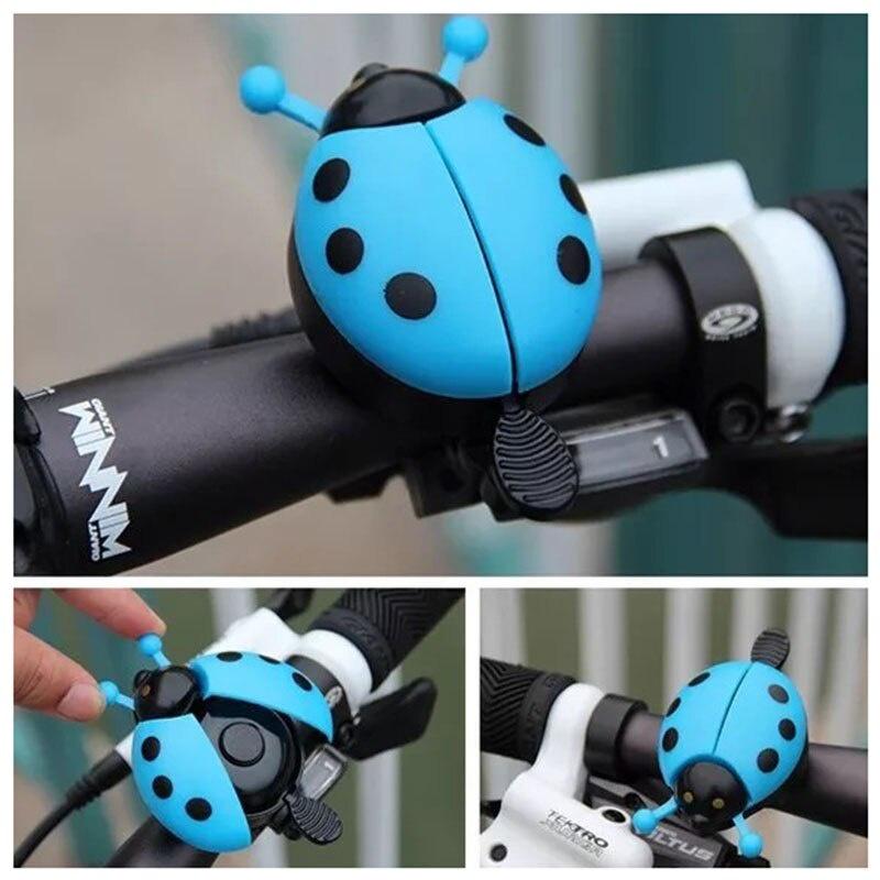 Bicycle Bell Kids Lovely Cartoon Beetle Ladybug Cycling Bike Handlebar Alarm Ring Bell Safety Warning Louldy Bicycle Accessories