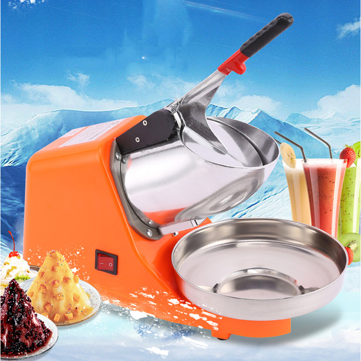 Máy Bào Đá Tuyết 2 Lưỡi Thế Hệ Mới Công suất 300W Xay Nhanh Hơn Mịn Hơn - Máy Xay Đá Bào Làm Sinh Tố, Nước Giải Khát - Hàng chính hãng