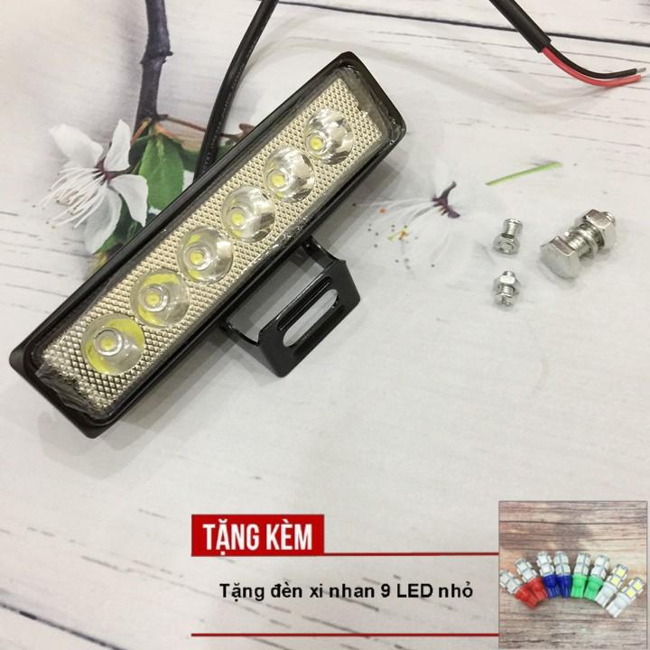 Đèn trợ sáng C6 - Dài trang trí ô tô, xe máy A213-TK02 - Tặng kèm đèn Led xin nhan 9 Led