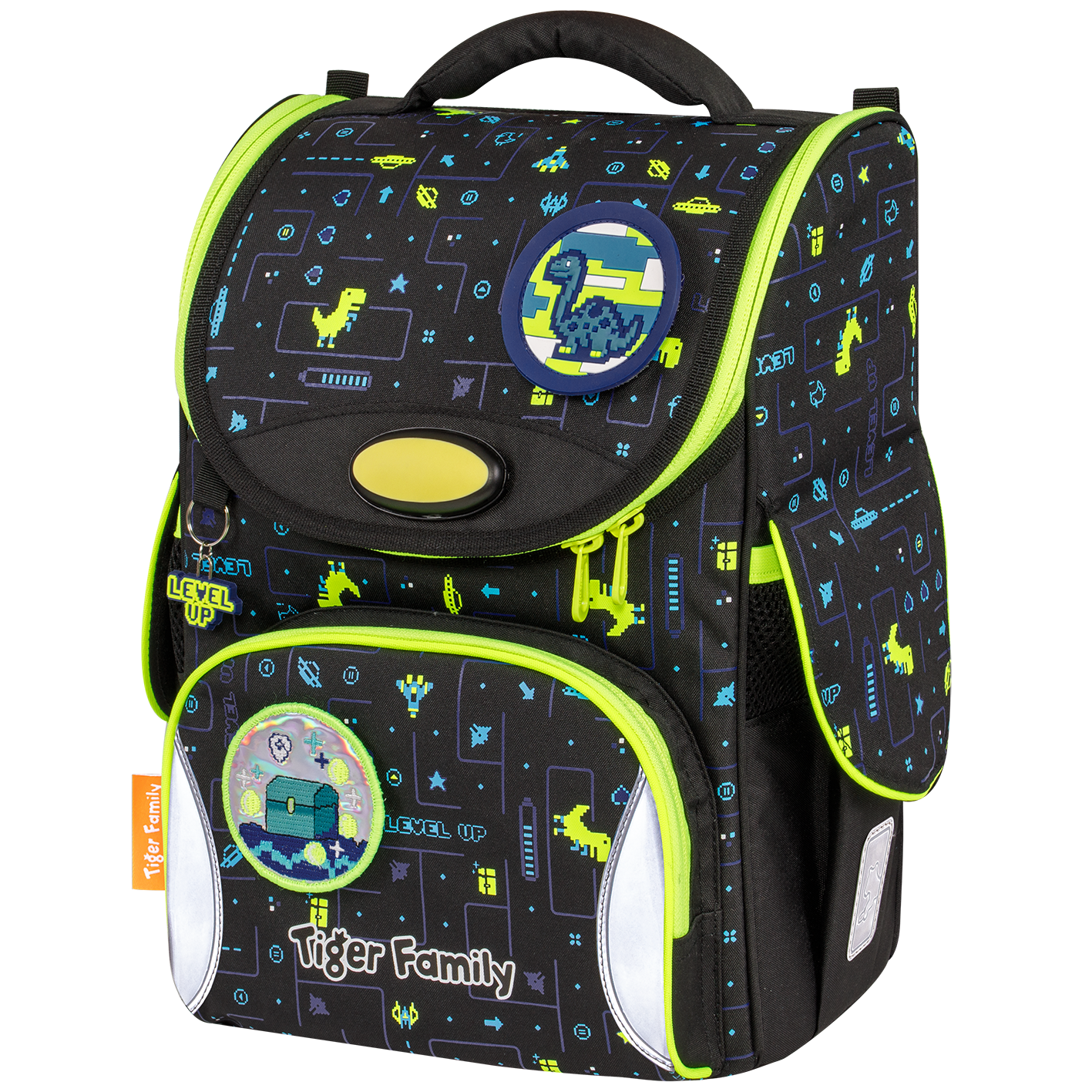 Cặp Chống Gù Nature Quest Schoolbag Pro - Level Up - Go Green - Tiger Family TGNQ-069A