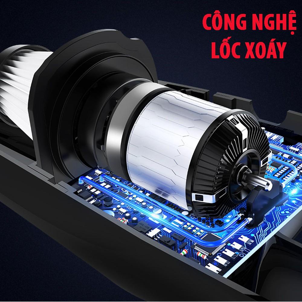 Máy hút bụi ô tô mini cầm tay 12v cao cấp công suất 120w 4 in 1 siêu mạnh