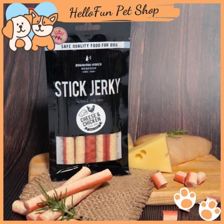 Bánh thưởng dạng que Bowwow Stick Jerky cho chó - Snack cao cấp cho thú cưng