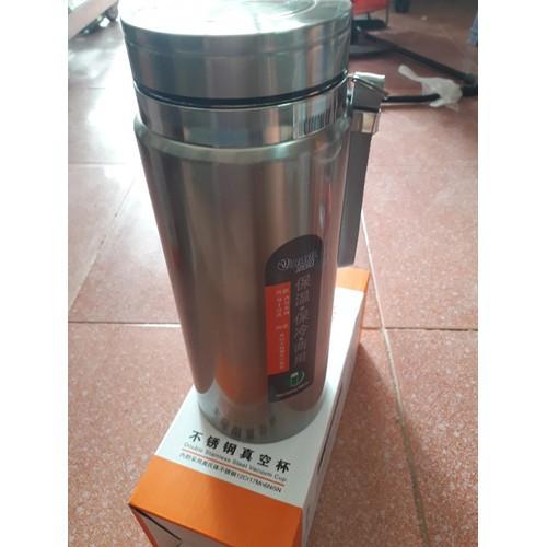 Bình inox giữ nhiệt kèm lưới lọc và dây đeo 1200ml, 1500ml Bao L, giữ nhiệt 12 tiếng