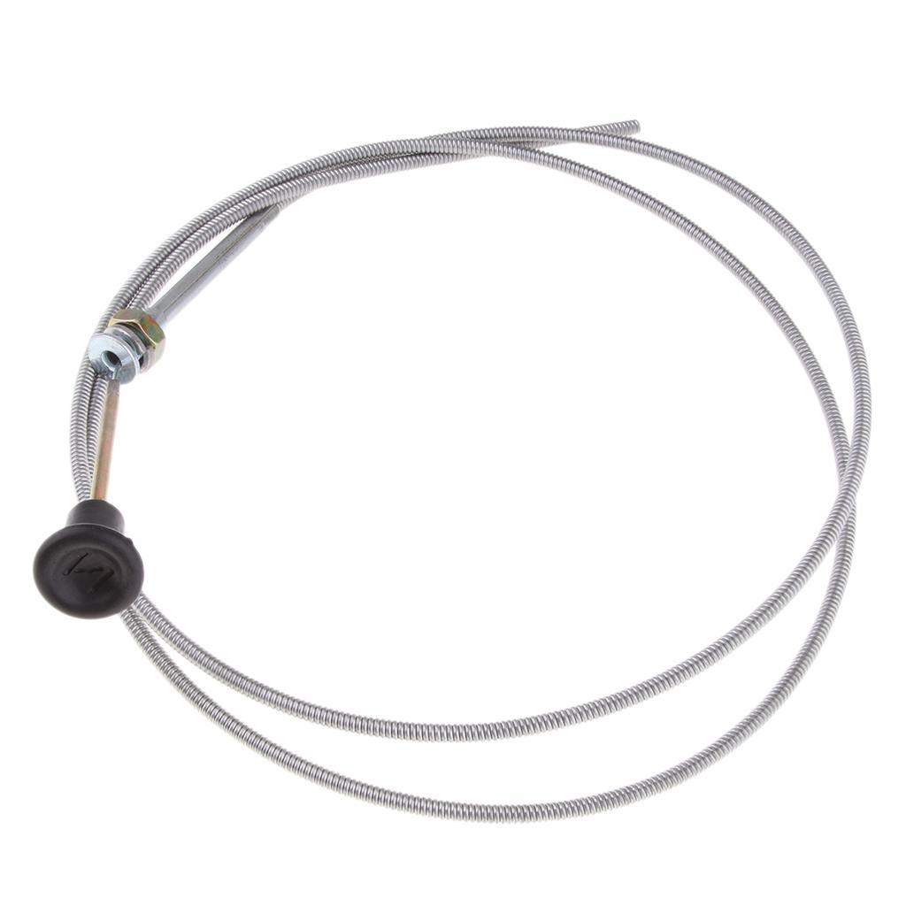 2x Universal Push Pull Choke Throttle Cable 60" Conduit Length Tractor Mower