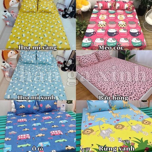 Set 2 Vỏ gối nằm cotton poly 45x65cm đủ màu chất đẹp