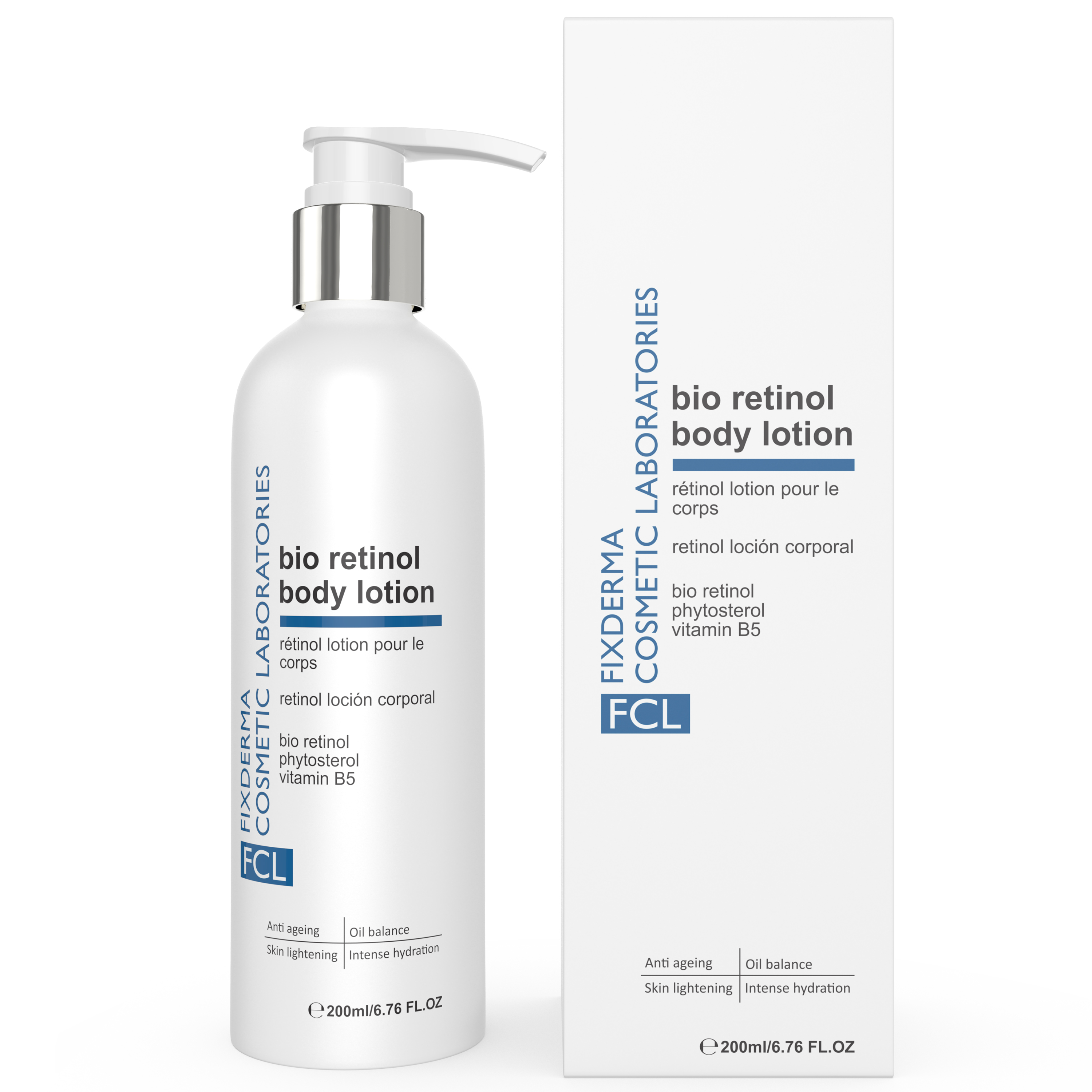 Sữa Dưỡng Thể Trẻ Hóa Da FCL Bio Retinol Body Lotion Cải Thiện Tính Đàn Hồi, Giảm Nhờn, Giúp Da Mịn Màng 200ml[Hùng Lợi]