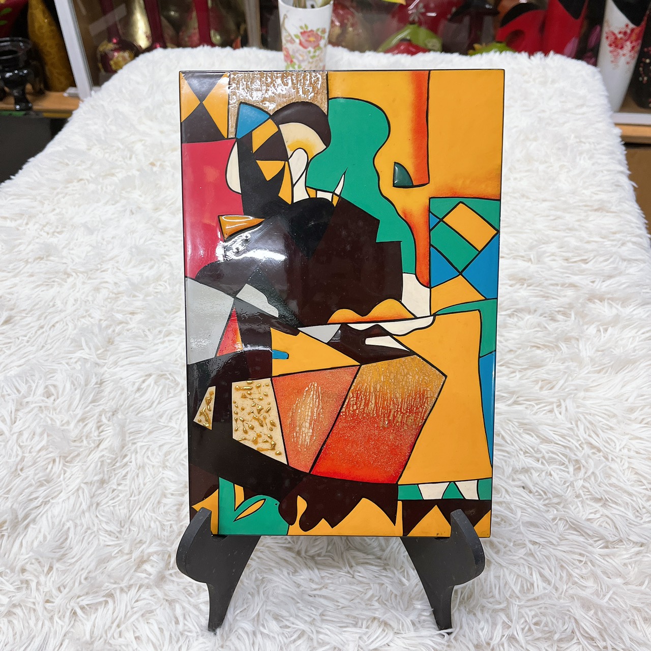 Tranh Picasso Sơn Mài Cao Cấp  chũ nhật Thanh Bình Lê trang trí kệ tủ, văn phòng, nhà cửa, làm quà tặng ý nghĩa