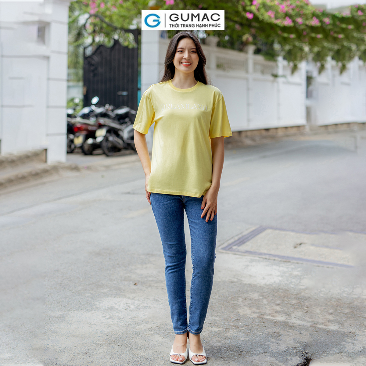 Quần Jeans nữ slim tôn dáng thời trang GUMAC QJD06051