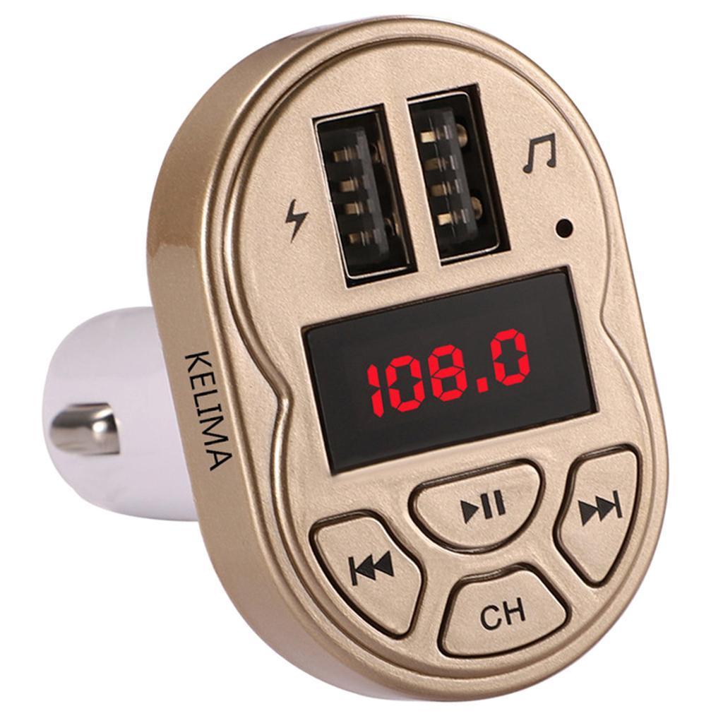 A2 Car FM Bluetooth Audio Adapter Dual USB Port
