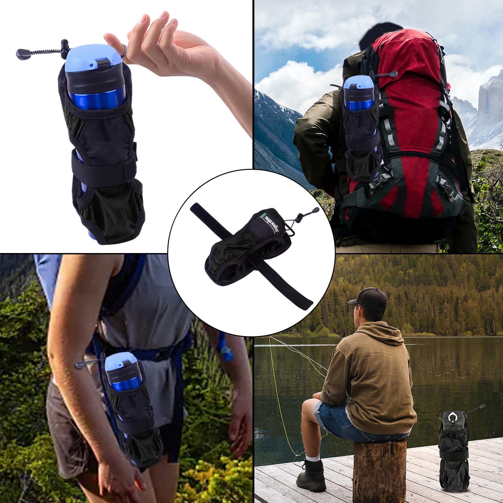 Shoulder Strap Water Bottle Carrier Cover Bag with Long Strap Holder