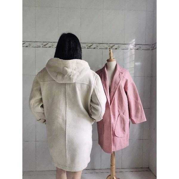 Áo khoác nữ dạ khuy sừng siêu hot siêu sang,bao chất