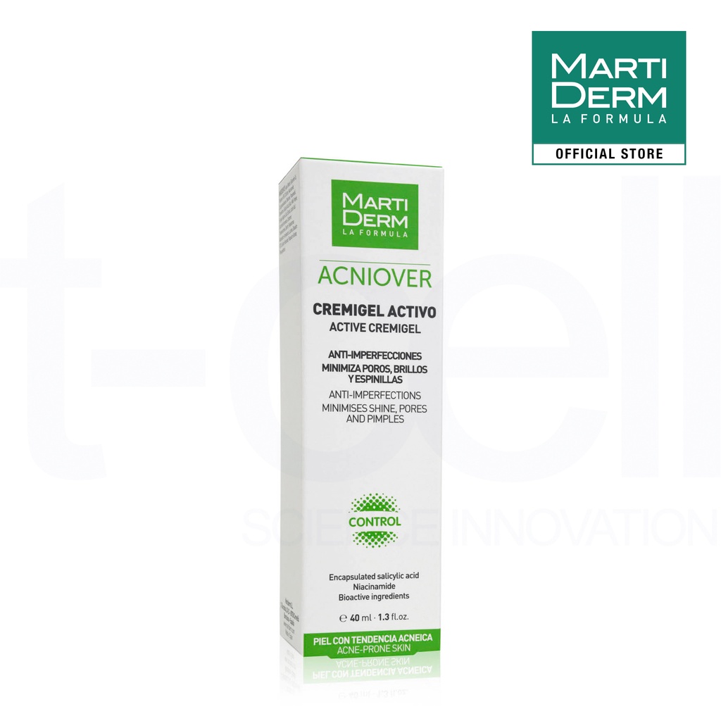 Kem Dưỡng Giảm Nhờn, Mụn &amp; Se Lỗ Chân Lông - MartiDerm Acniover Active Cremigel (40ml)