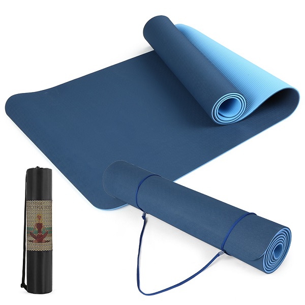 Thảm yoga 6mm 2 lớp TPE( Tặng bao đựng+ Dây Buộc Thảm) Chính Hãng Đủ Màu Sắc Đủ Độ Dày