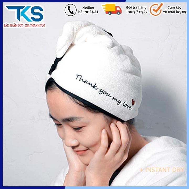 Khăn quấn ủ tóc lau khô siêu tốc