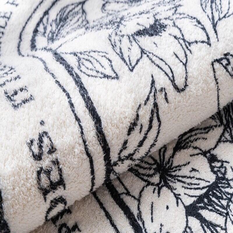 Dày retro kẻ sọc ca rô thảm phòng khách tóc ngắn phòng ngủ bàn cà phê khăn trải giường đơn giản thấm hút phòng ngủ đầy đủ chăn đầu giường.