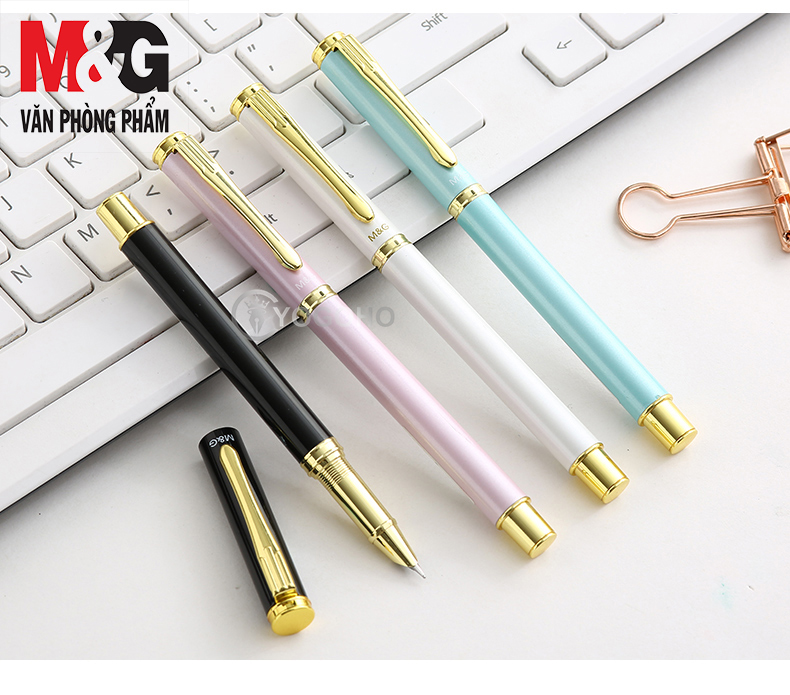 Bút máy M&G AFP43102 vỏ kim loại sang trọng, luyện chữ đẹp-1 cây
