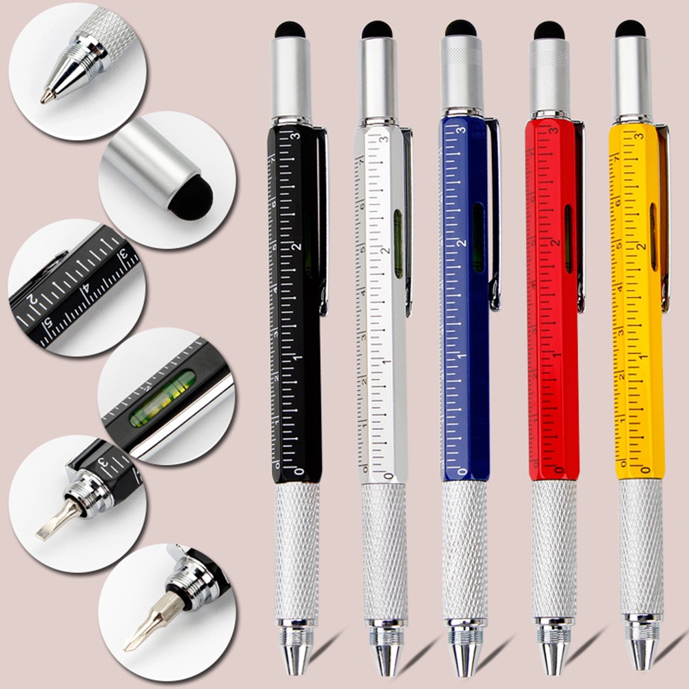 Bút cảm ứng 6 trong 1 đa năng cho / iPad Android/ Điện Thoại/ Máy Tính Bảng/ Ipad Bút 6 Trong 1 Công Dụng Cảm Ứng Và Di Chuyển Trên Mọi Bề Mặt Điện Thoại - Hàng Nhập Khẩu