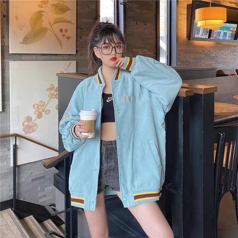 ÁO KHOÁT KOREA STYLE CHẤT KAKI NHUNG GÂN CỰC ĐẸP - 013