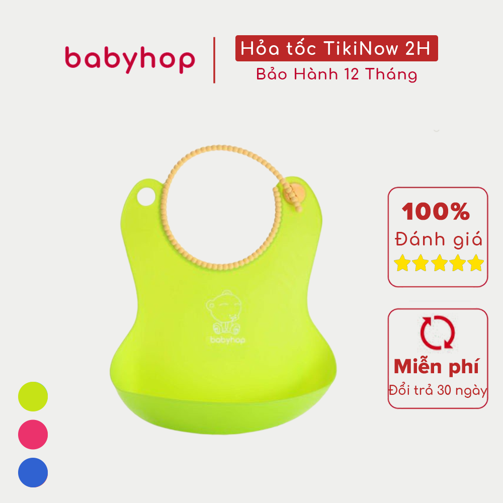 Yếm Ăn Bằng Nhựa Hình Gấu Babyhop Nm-401